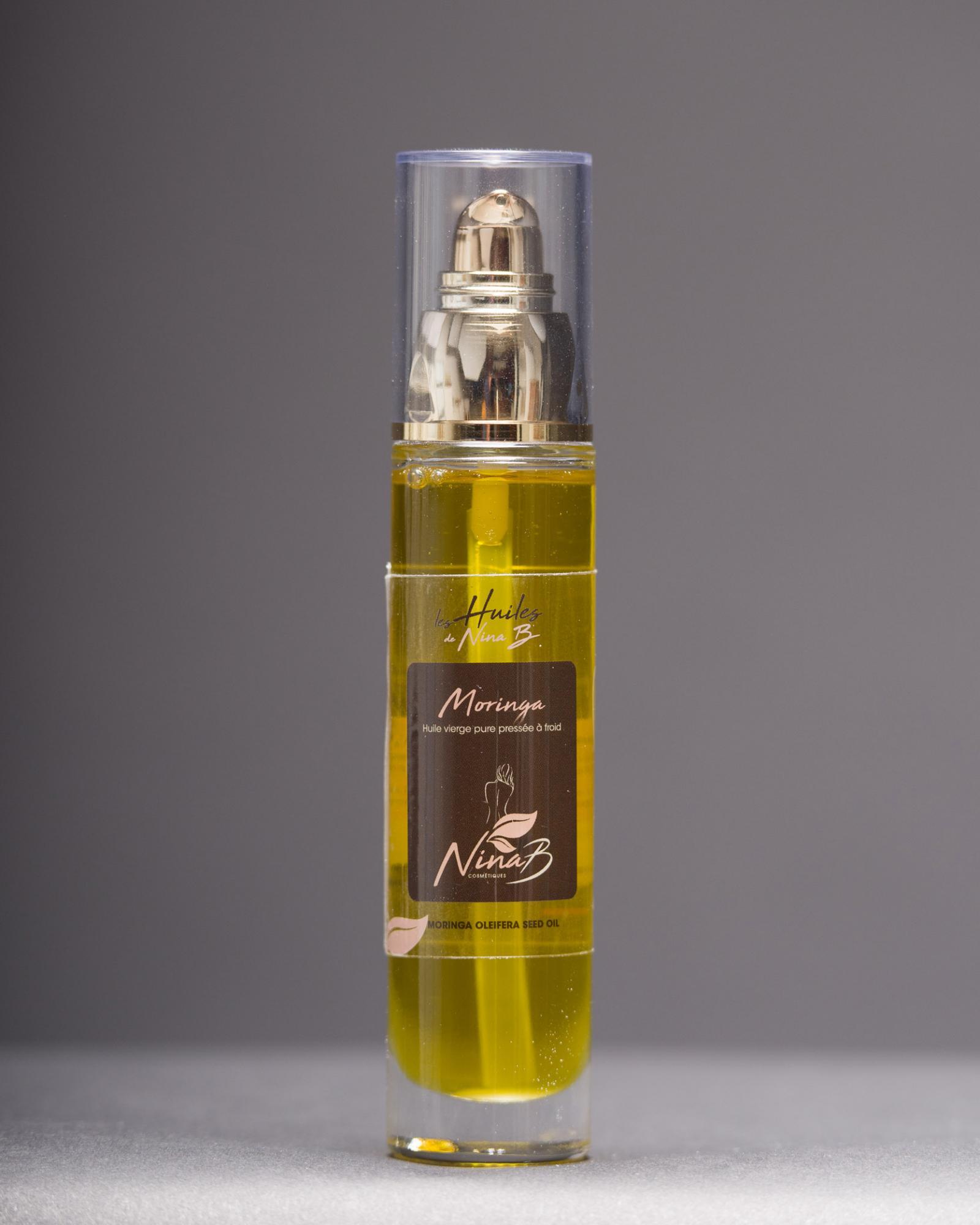 Huile Vierge de Moringa Bio - Produit cosmétique naturel, biologique